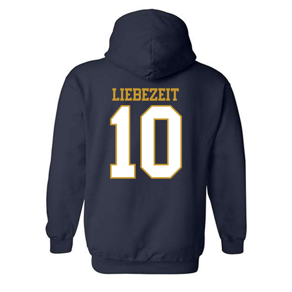 Notre Dame - NCAA Women's Lacrosse : Kiki Liebezeit - Generic Shersey Hooded Sweatshirt-1