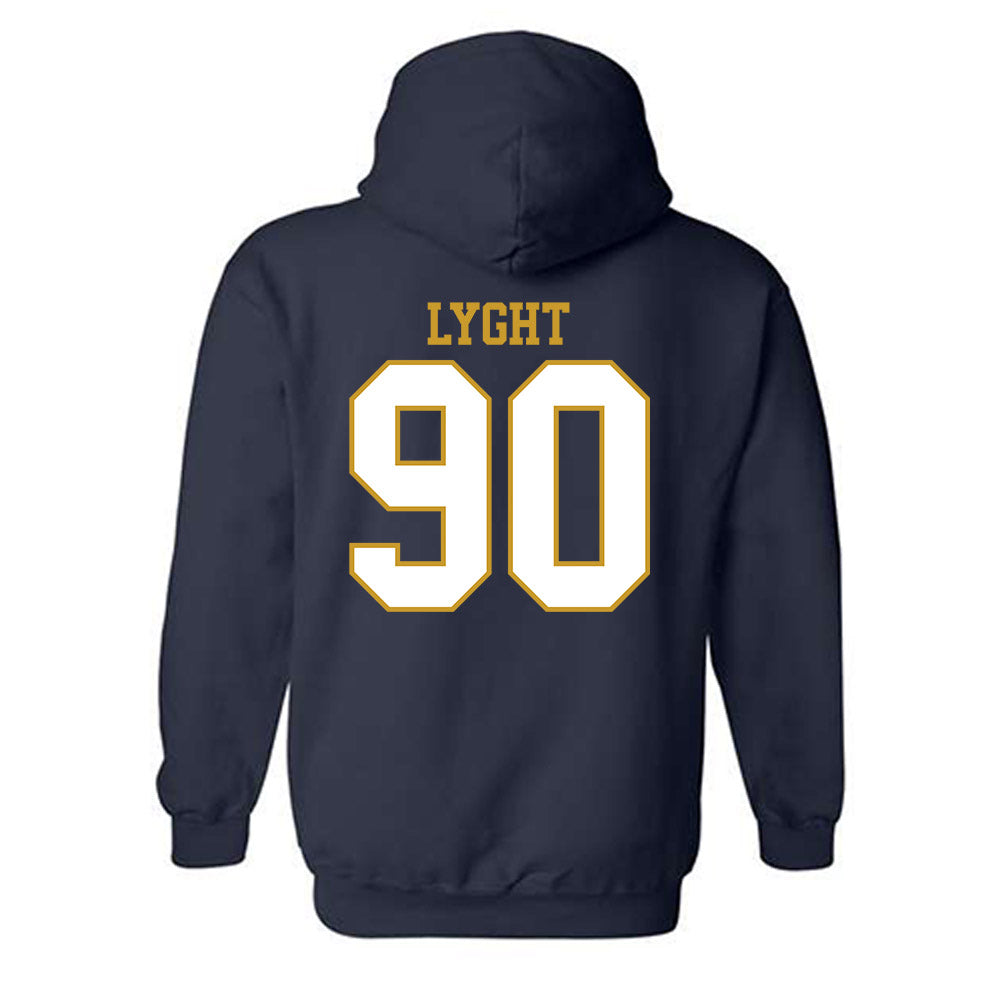 Notre Dame - NCAA Men's Lacrosse : Shawn Lyght - Generic Shersey Hooded Sweatshirt