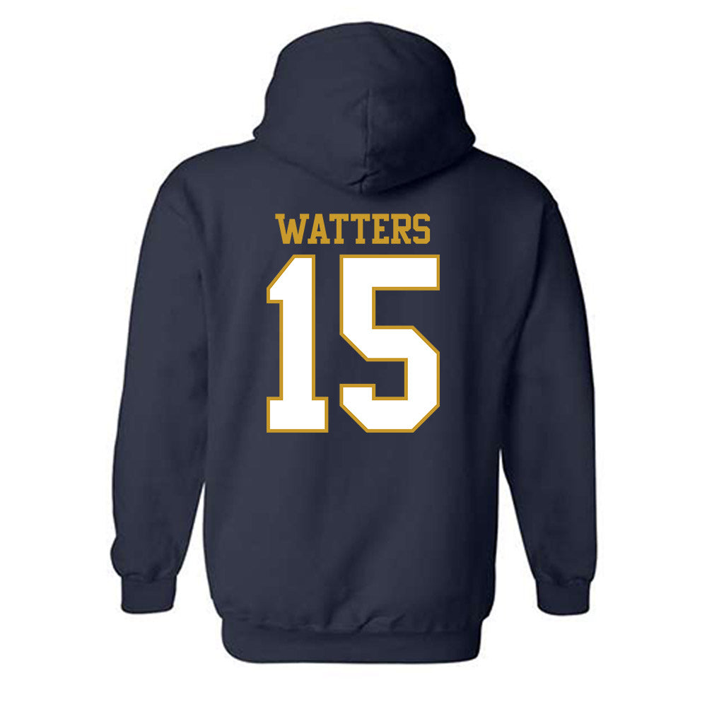 Notre Dame - NCAA Baseball : Brenson Watters - Generic Shersey Hooded Sweatshirt