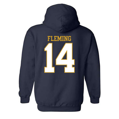 Notre Dame - NCAA Men's Ice Hockey : Maddox Fleming - Generic Shersey Hooded Sweatshirt-1