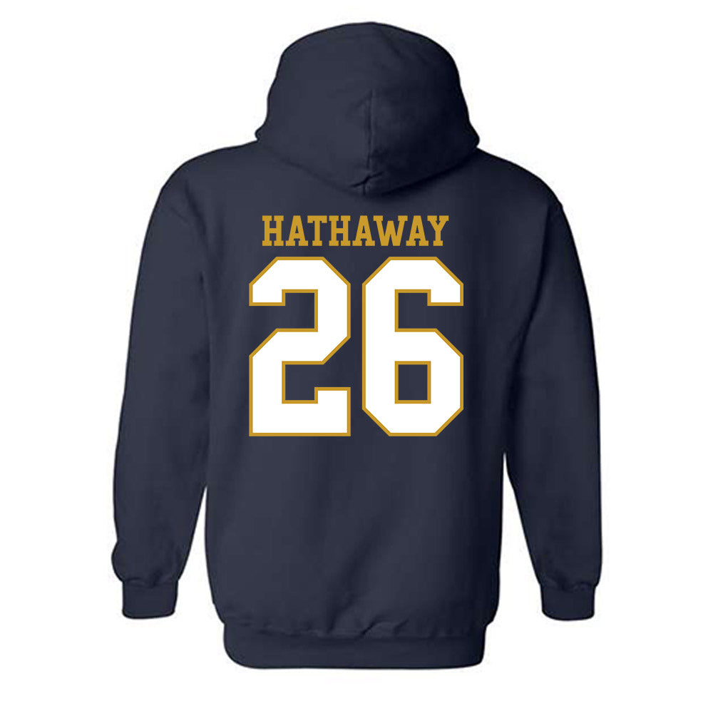  - NCAA Women's Soccer : Melinda Hathaway - Generic Shersey Hooded Sweatshirt-1