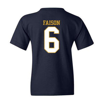 Notre Dame - NCAA Football : Jordan Faison - Generic Shersey Youth T-Shirt-1