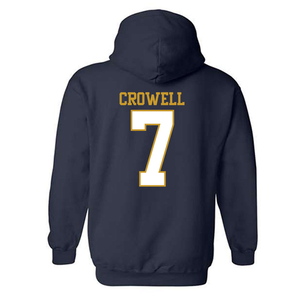 Notre Dame - NCAA Baseball : Caden Crowell - Generic Shersey Hooded Sweatshirt-1