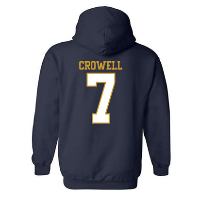 Notre Dame - NCAA Baseball : Caden Crowell - Generic Shersey Hooded Sweatshirt-1