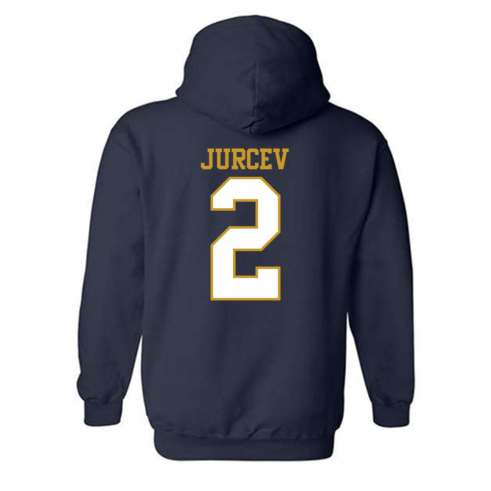 Notre Dame - NCAA Men's Ice Hockey : Jimmy Jurcev - Generic Shersey Hooded Sweatshirt