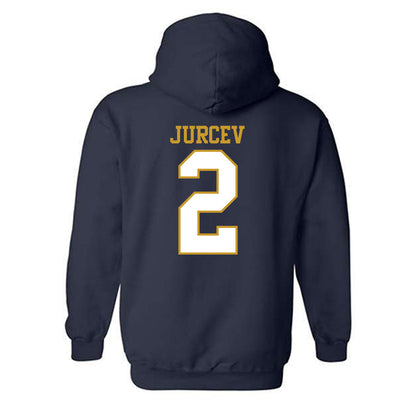 Notre Dame - NCAA Men's Ice Hockey : Jimmy Jurcev - Generic Shersey Hooded Sweatshirt