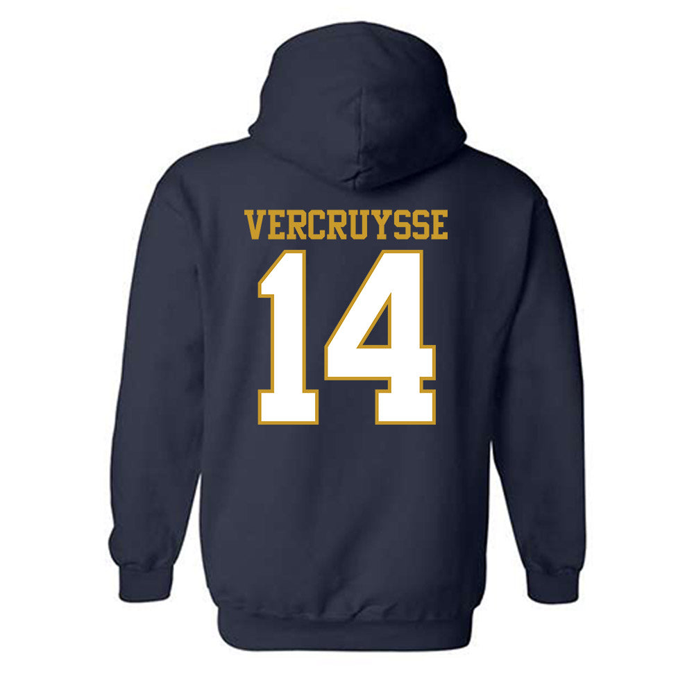 Notre Dame - NCAA Baseball : Charlie Vercruysse - Generic Shersey Hooded Sweatshirt