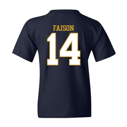 Notre Dame - NCAA Men's Lacrosse : Jordan Faison - Generic Shersey Youth T-Shirt-1