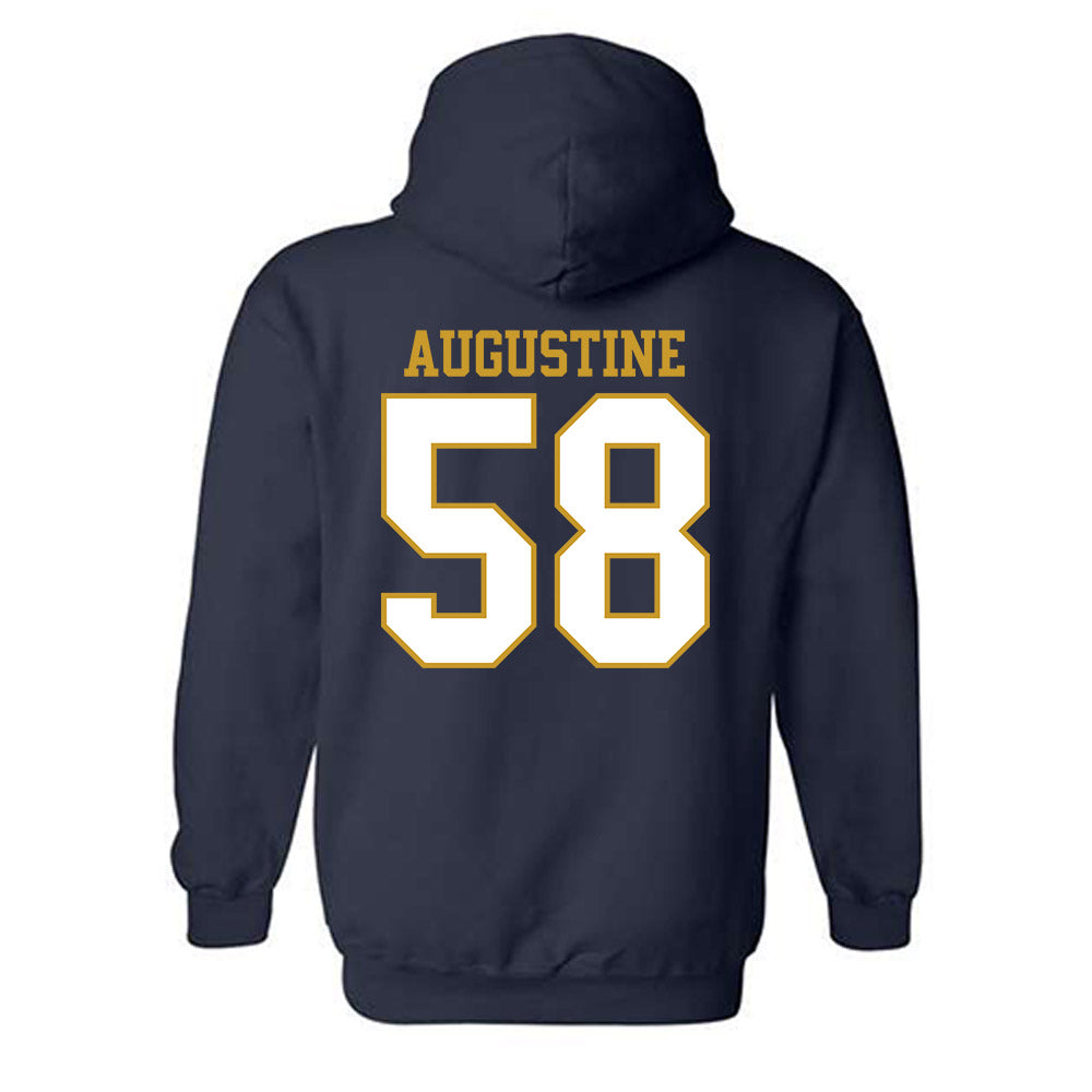 Notre Dame - NCAA Football : Matty Augustine - Generic Shersey Hooded Sweatshirt-1