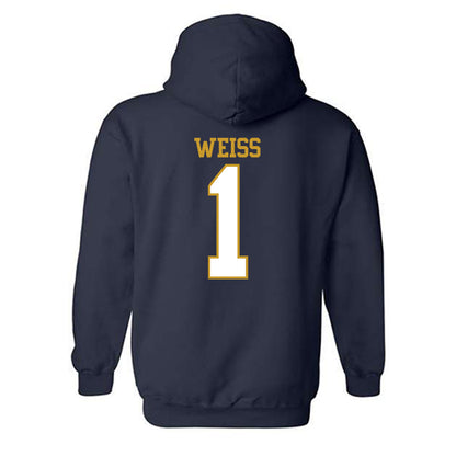 Notre Dame - NCAA Softball : Brianne Weiss - Generic Shersey Hooded Sweatshirt-1