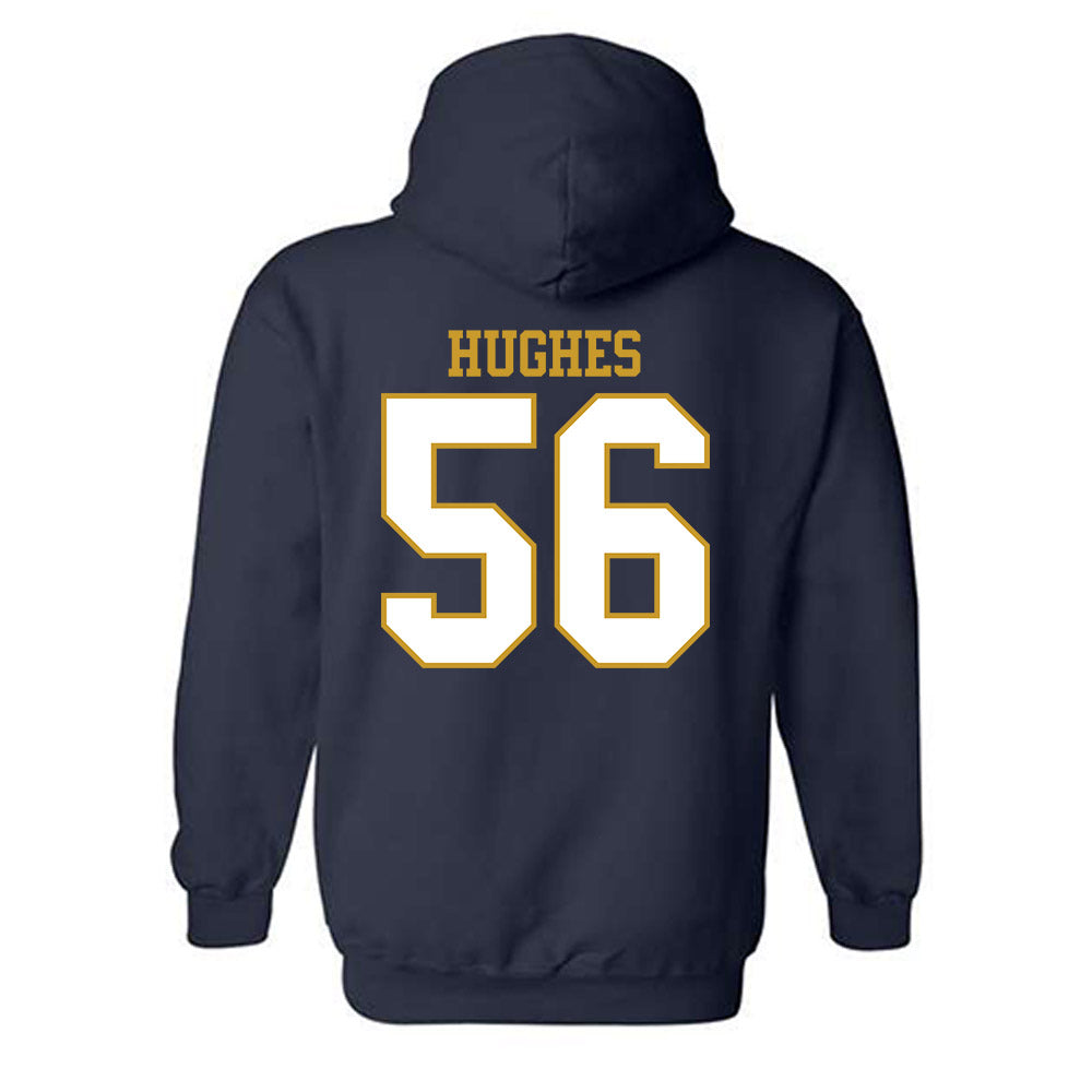 Notre Dame - NCAA Football : Elijah Hughes - Generic Shersey Hooded Sweatshirt-1