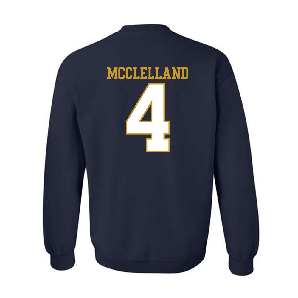 Notre Dame - NCAA Women's Lacrosse : Ellie McClelland - Generic Shersey Crewneck Sweatshirt-1