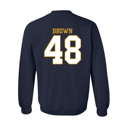 Notre Dame - NCAA Football : Mick Brown - Generic Shersey Crewneck Sweatshirt-1