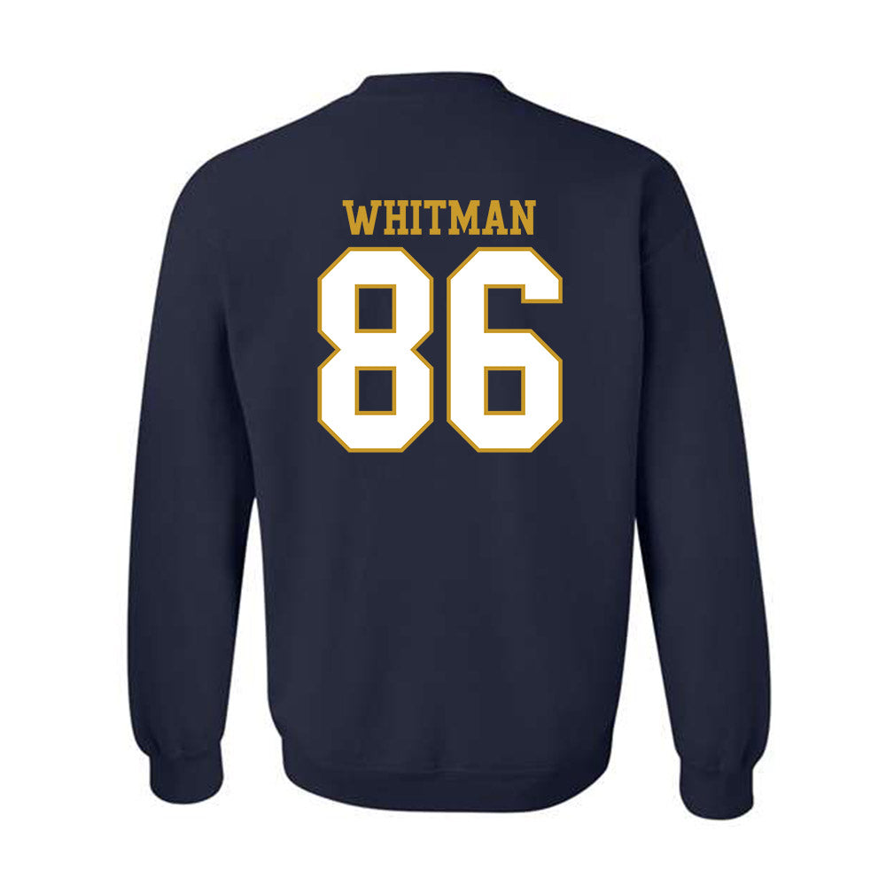 Notre Dame - NCAA Football : Alex Whitman - Generic Shersey Crewneck Sweatshirt-1
