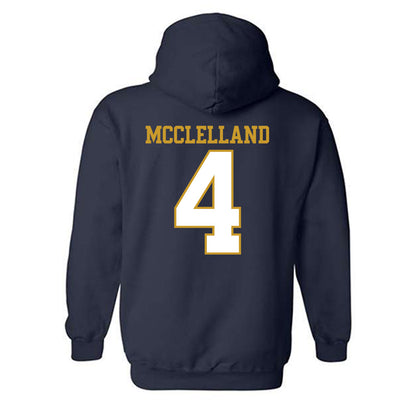 Notre Dame - NCAA Women's Lacrosse : Ellie McClelland - Generic Shersey Hooded Sweatshirt-1