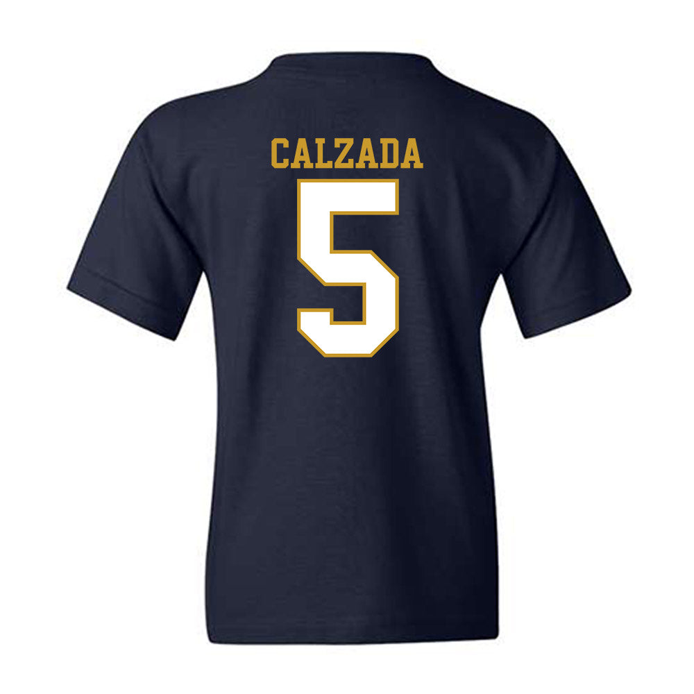Notre Dame - NCAA Women's Soccer : Carolyn Calzada - Generic Shersey Youth T-Shirt-1