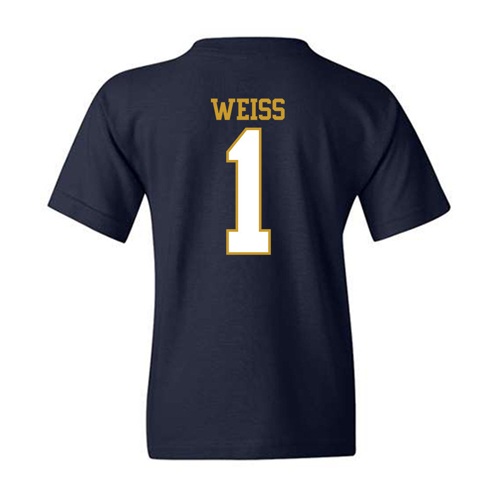 Notre Dame - NCAA Softball : Brianne Weiss - Generic Shersey Youth T-Shirt-1