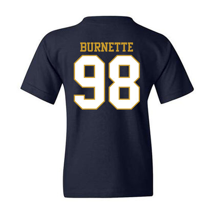 Notre Dame - NCAA Football : Noah Burnette - Generic Shersey Youth T-Shirt-1
