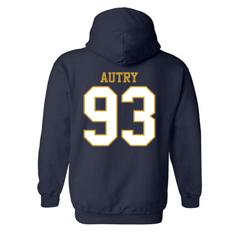 Notre Dame - NCAA Football : Quentin Autry - Generic Shersey Hooded Sweatshirt