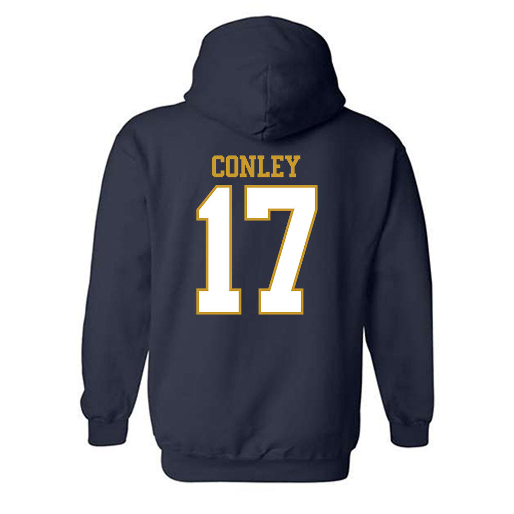 Notre Dame - NCAA Women's Lacrosse : Angie Conley - Generic Shersey Hooded Sweatshirt-1