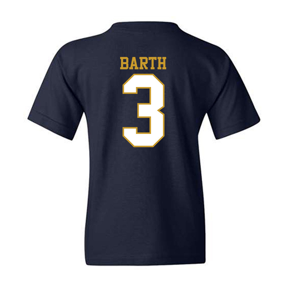 Notre Dame - NCAA Baseball : Mason Barth - Generic Shersey Youth T-Shirt-1