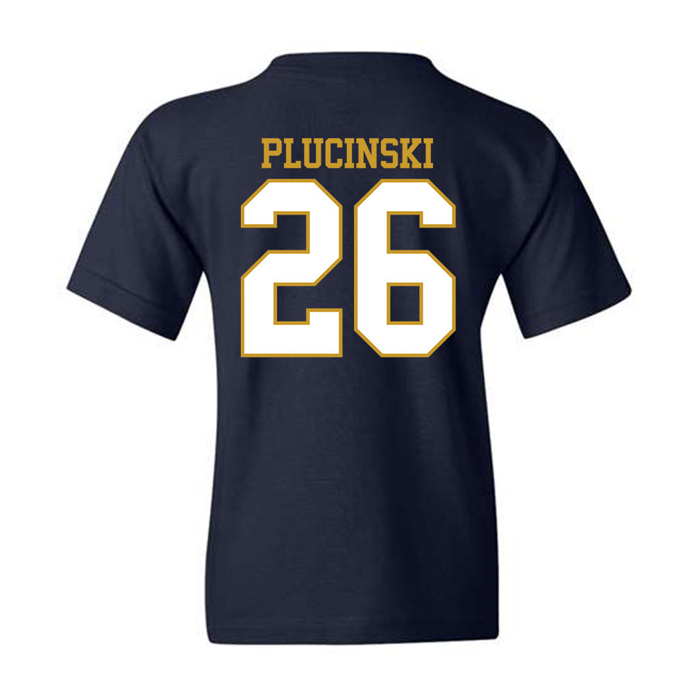 Notre Dame - NCAA Men's Ice Hockey : Zach Plucinski - Generic Shersey Youth T-Shirt