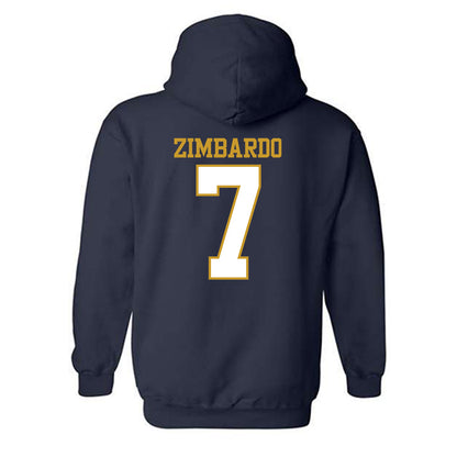 Notre Dame - NCAA Baseball : Jared Zimbardo - Generic Shersey Hooded Sweatshirt