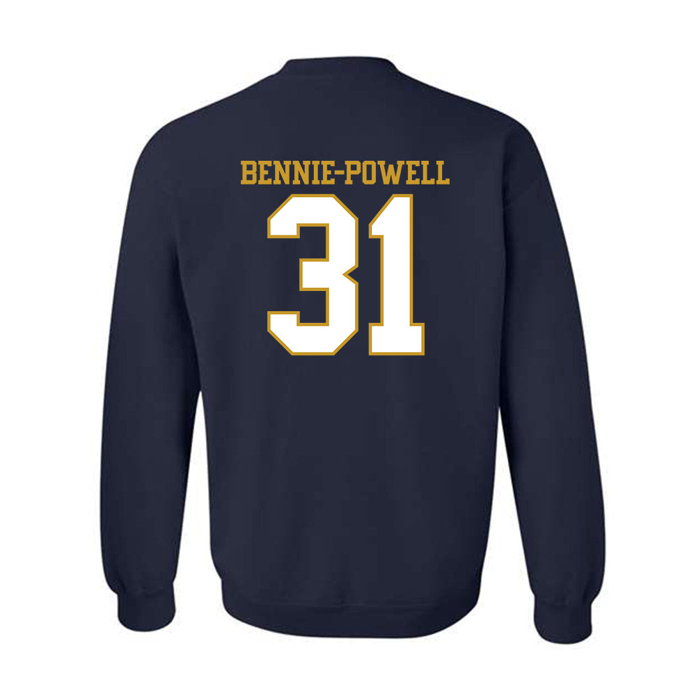 Notre Dame - NCAA Football : Taebron Bennie-Powell - Generic Shersey Crewneck Sweatshirt-1