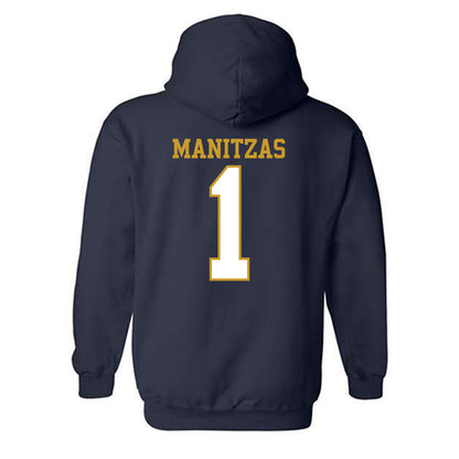 Notre Dame - NCAA Women's Volleyball : Alyssa Manitzas - Generic Shersey Hooded Sweatshirt