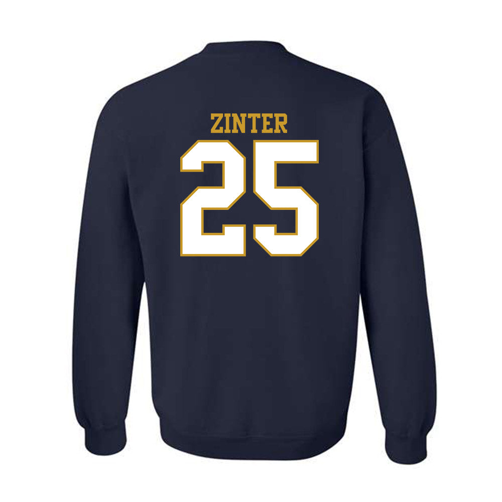 Notre Dame - NCAA Football : Preston Zinter - Generic Shersey Crewneck Sweatshirt-1