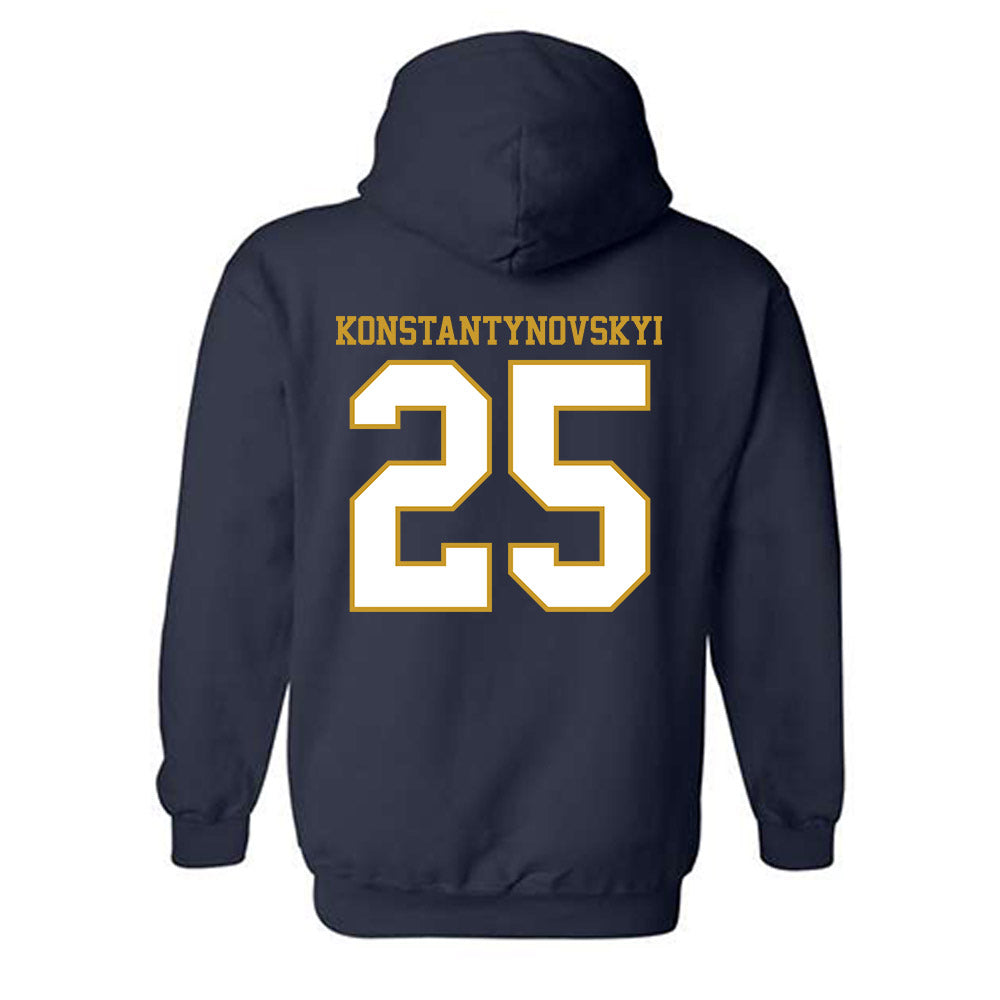 Notre Dame - NCAA Men's Basketball : Nikita Konstantynovskyi - Generic Shersey Hooded Sweatshirt