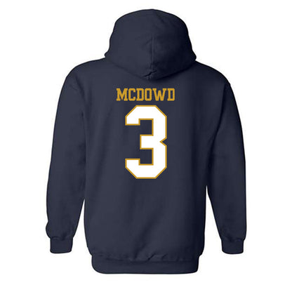 Notre Dame - NCAA Men's Soccer : Sean McDowd - Generic Shersey Hooded Sweatshirt-1