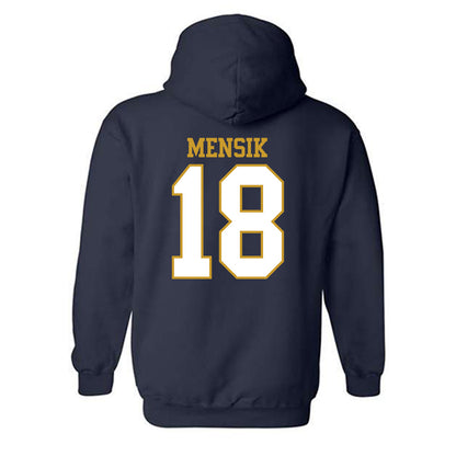 Notre Dame - NCAA Women's Soccer : Berkley Mensik - Generic Shersey Hooded Sweatshirt-1