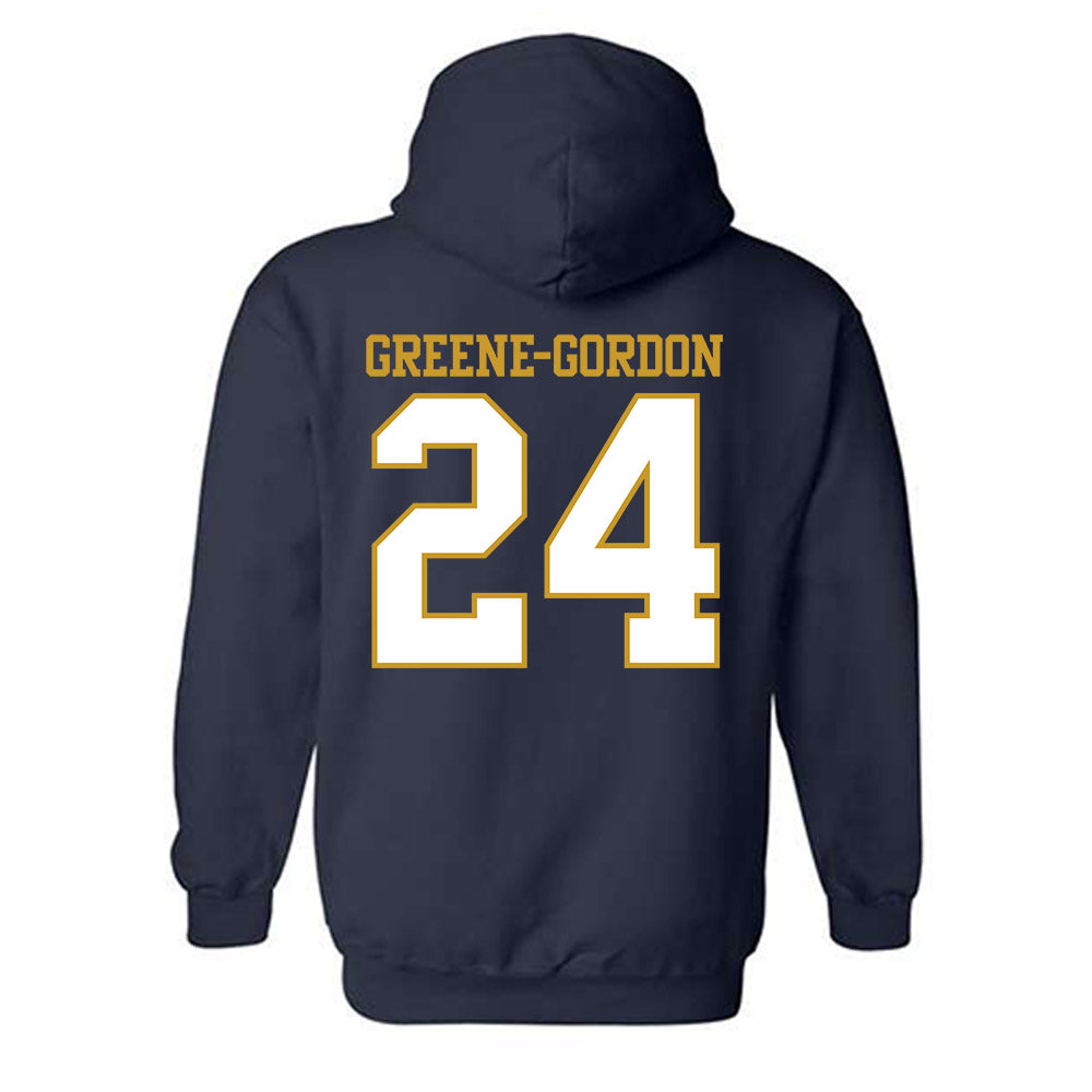 Notre Dame - NCAA Women's Volleyball : Kailyn Greene-Gordon - Generic Shersey Hooded Sweatshirt-1