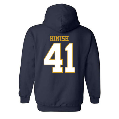 Notre Dame - NCAA Football : Donovan Hinish - Generic Shersey Hooded Sweatshirt-1