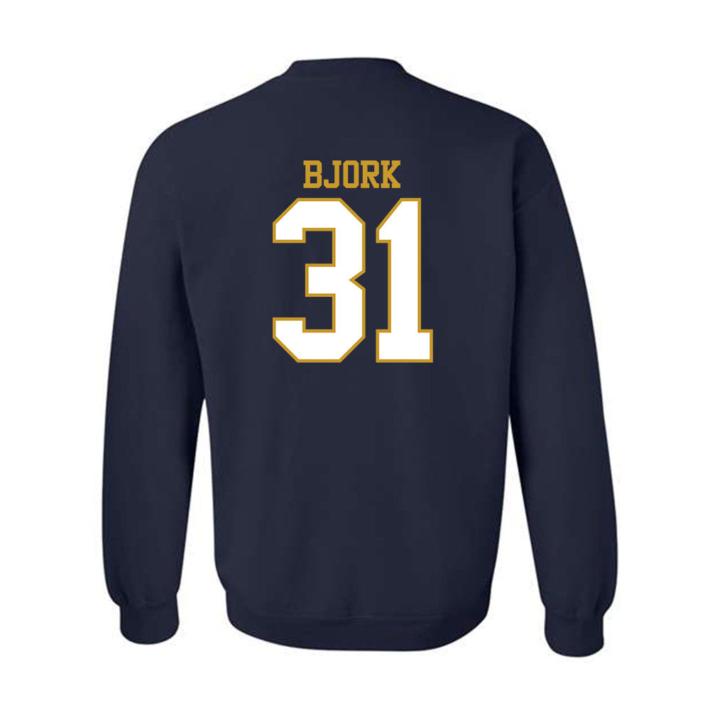 Notre Dame - NCAA Women's Volleyball : Anna Bjork - Generic Shersey Crewneck Sweatshirt