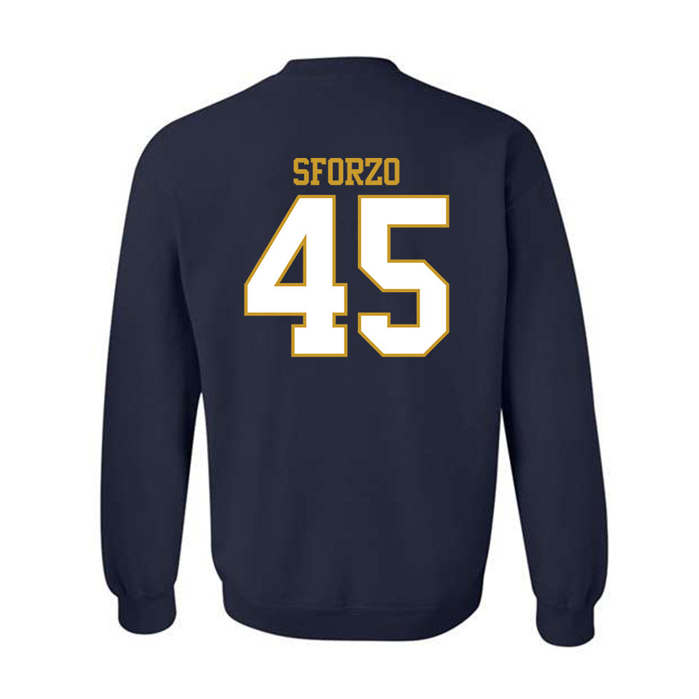 Notre Dame - NCAA Men's Lacrosse : Ryan Sforzo - Generic Shersey Crewneck Sweatshirt-1