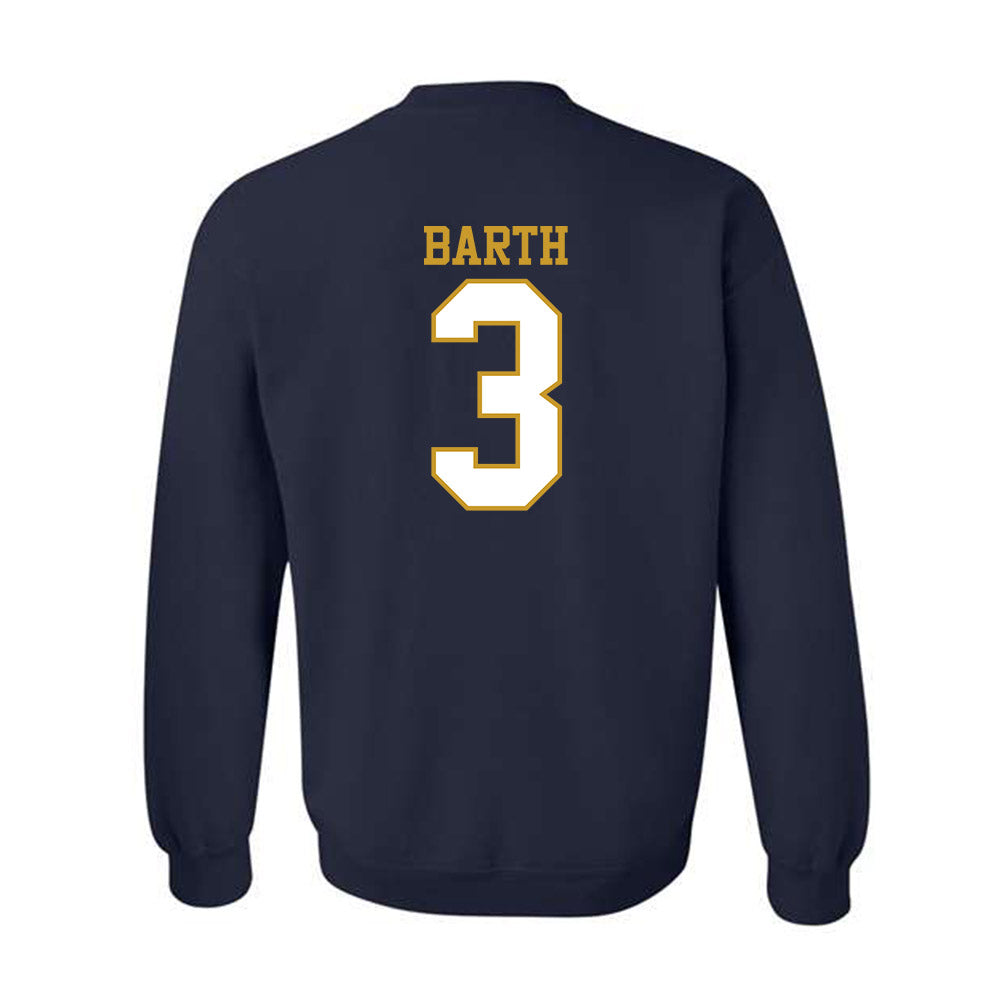 Notre Dame - NCAA Baseball : Mason Barth - Generic Shersey Crewneck Sweatshirt-1