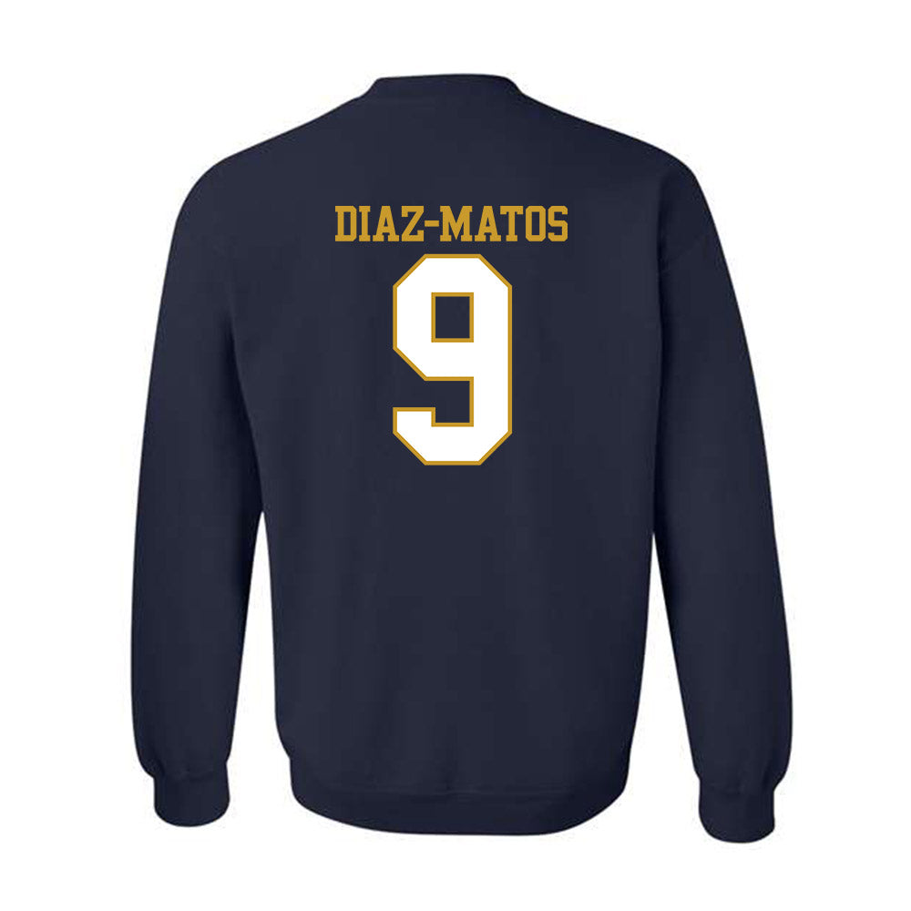 Notre Dame - NCAA Men's Lacrosse : Aidan Diaz-Matos - Generic Shersey Crewneck Sweatshirt-1