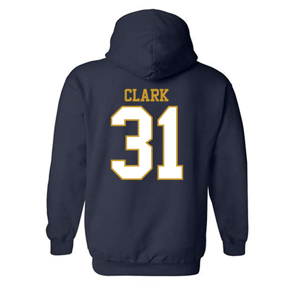 Notre Dame - NCAA Baseball : Evan Clark - Generic Shersey Hooded Sweatshirt-1