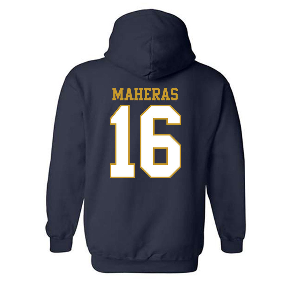 Notre Dame - NCAA Men's Lacrosse : Will Maheras - Generic Shersey Hooded Sweatshirt-1