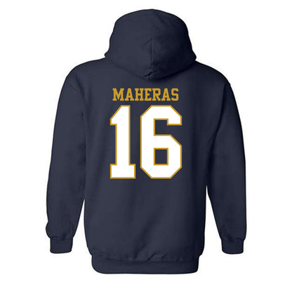 Notre Dame - NCAA Men's Lacrosse : Will Maheras - Generic Shersey Hooded Sweatshirt-1