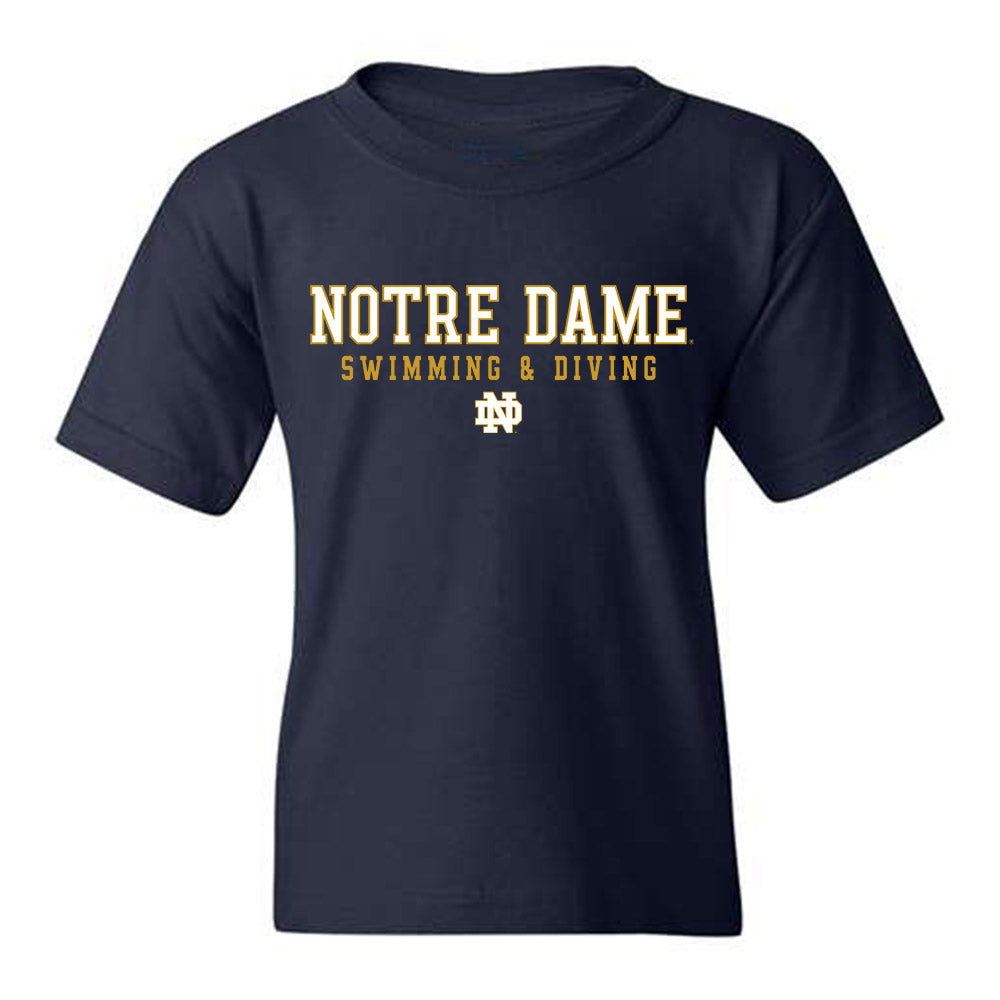 Notre Dame - NCAA Men's Swimming & Diving : James Edge - Generic Shersey Youth T-Shirt