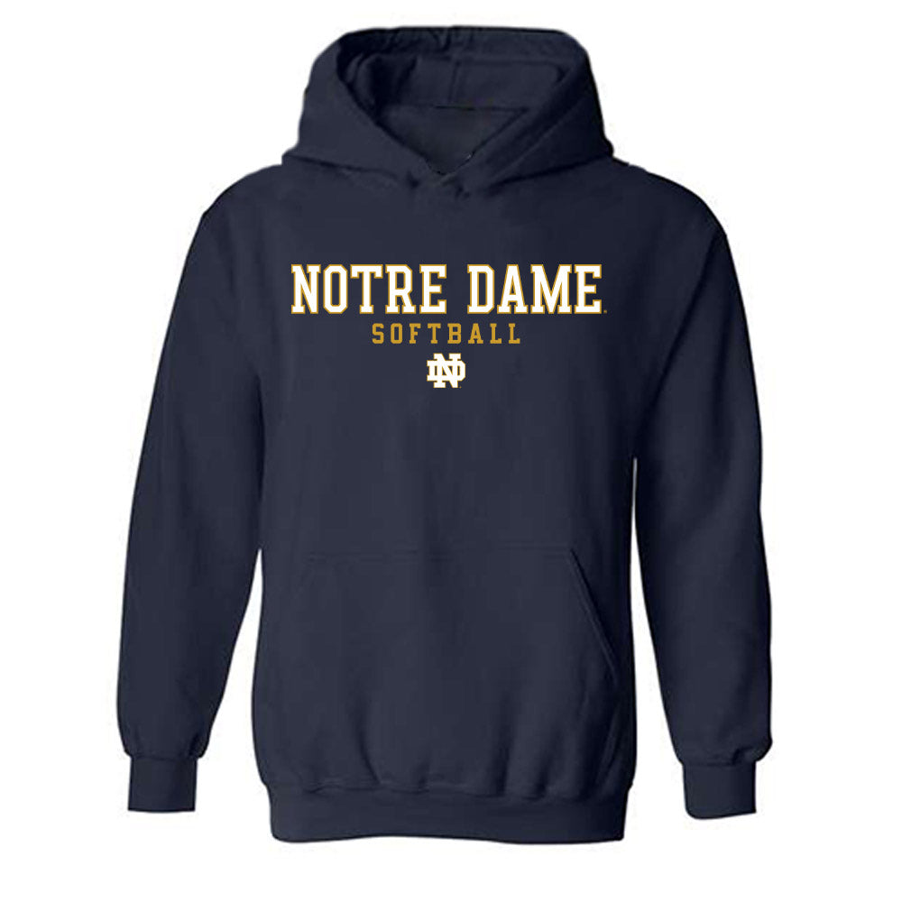 Notre Dame - NCAA Softball : Kamryn Kamzik - Generic Shersey Hooded Sweatshirt-0