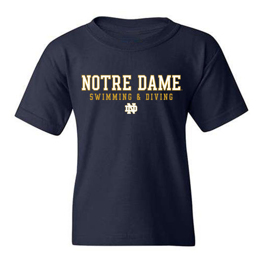 Notre Dame - NCAA Men's Swimming & Diving : Jackson Armour - Generic Shersey Youth T-Shirt-0