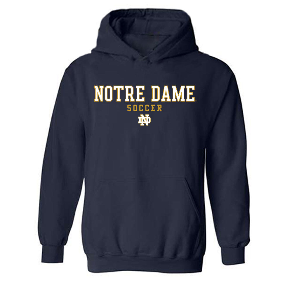 Notre Dame - NCAA Men's Soccer : Nici Bartlett - Generic Shersey Hooded Sweatshirt-0