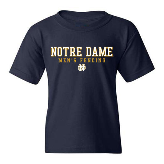 Notre Dame - NCAA Men's Fencing : Ian Goldfine - Generic Shersey Youth T-Shirt