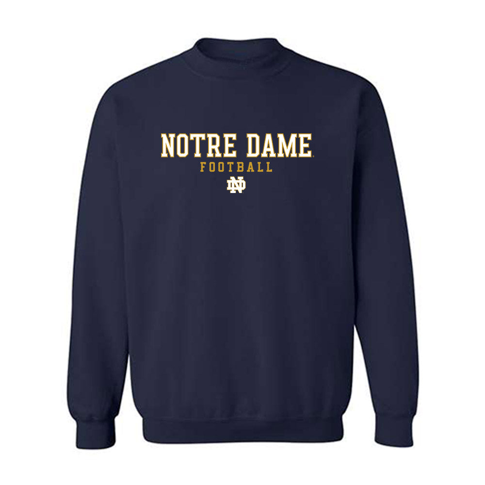 Notre Dame - NCAA Football : Robbie Wollan - Generic Shersey Crewneck Sweatshirt-0