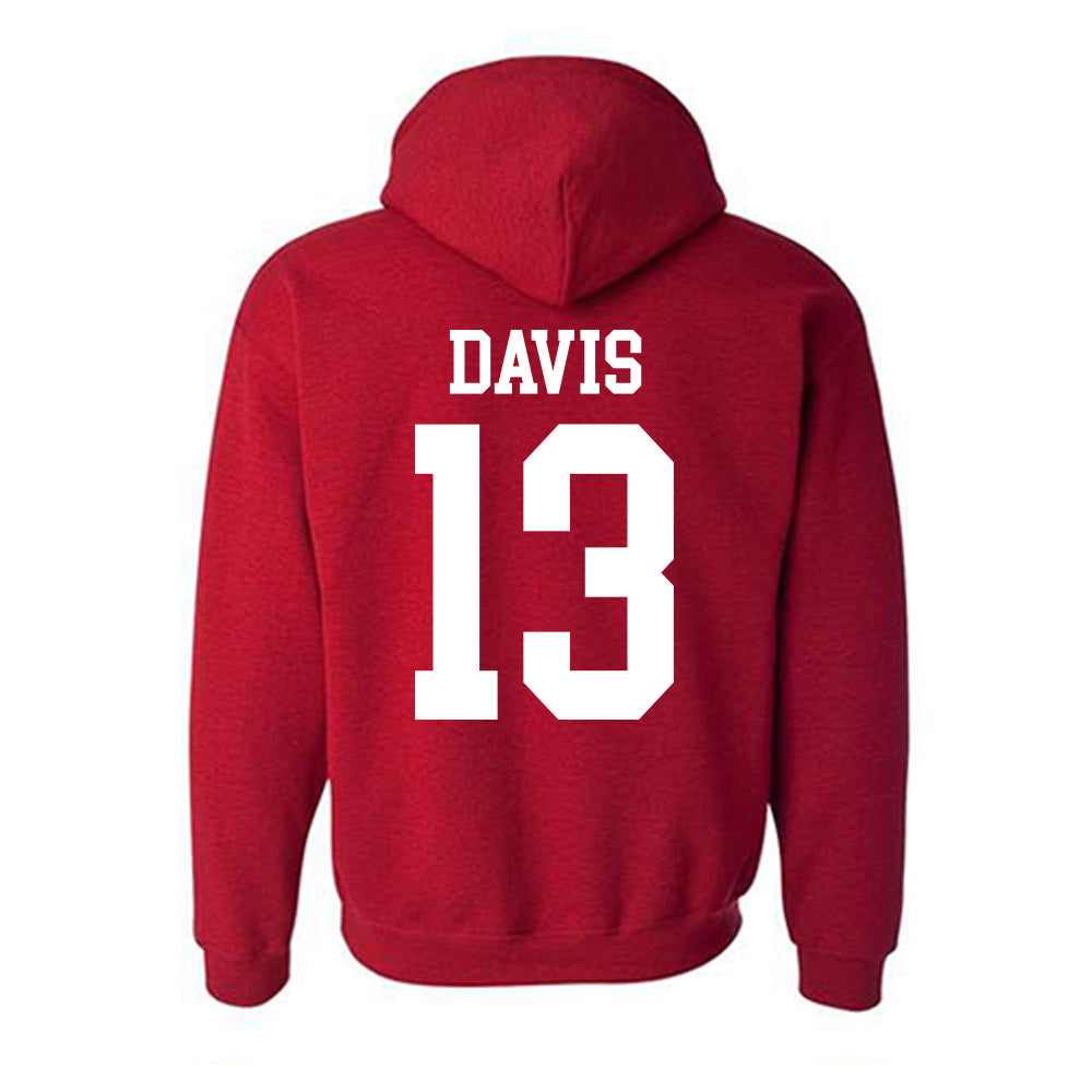 Oklahoma - NCAA Men's Basketball : Tae Davis - Classic Shersey Hooded Sweatshirt-1