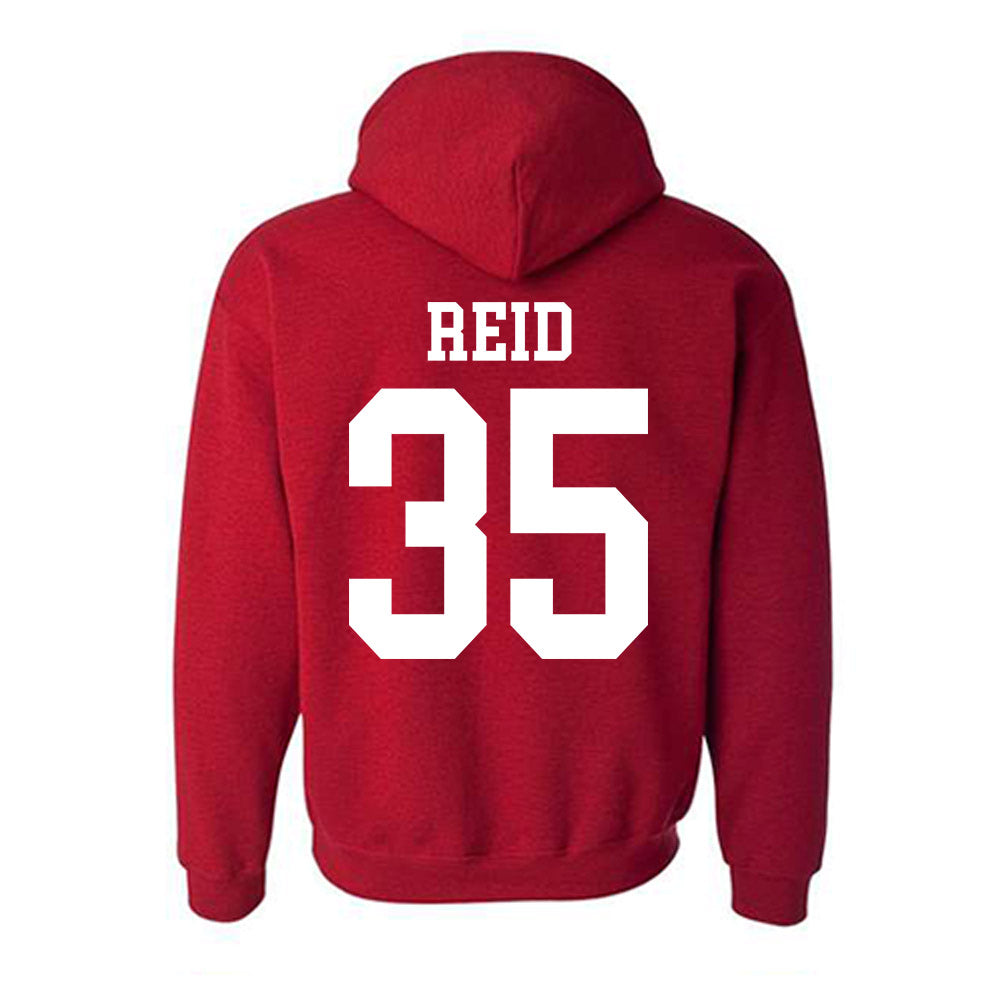 Oklahoma - NCAA Men's Basketball : Derrion Reid - Classic Shersey Hooded Sweatshirt-1